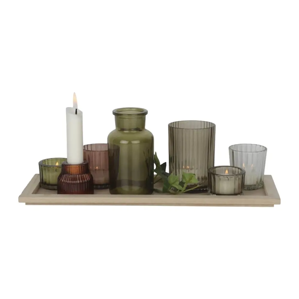 Outlet Bakke m. Lysestager - 8 dele Julepynt|Lysestager