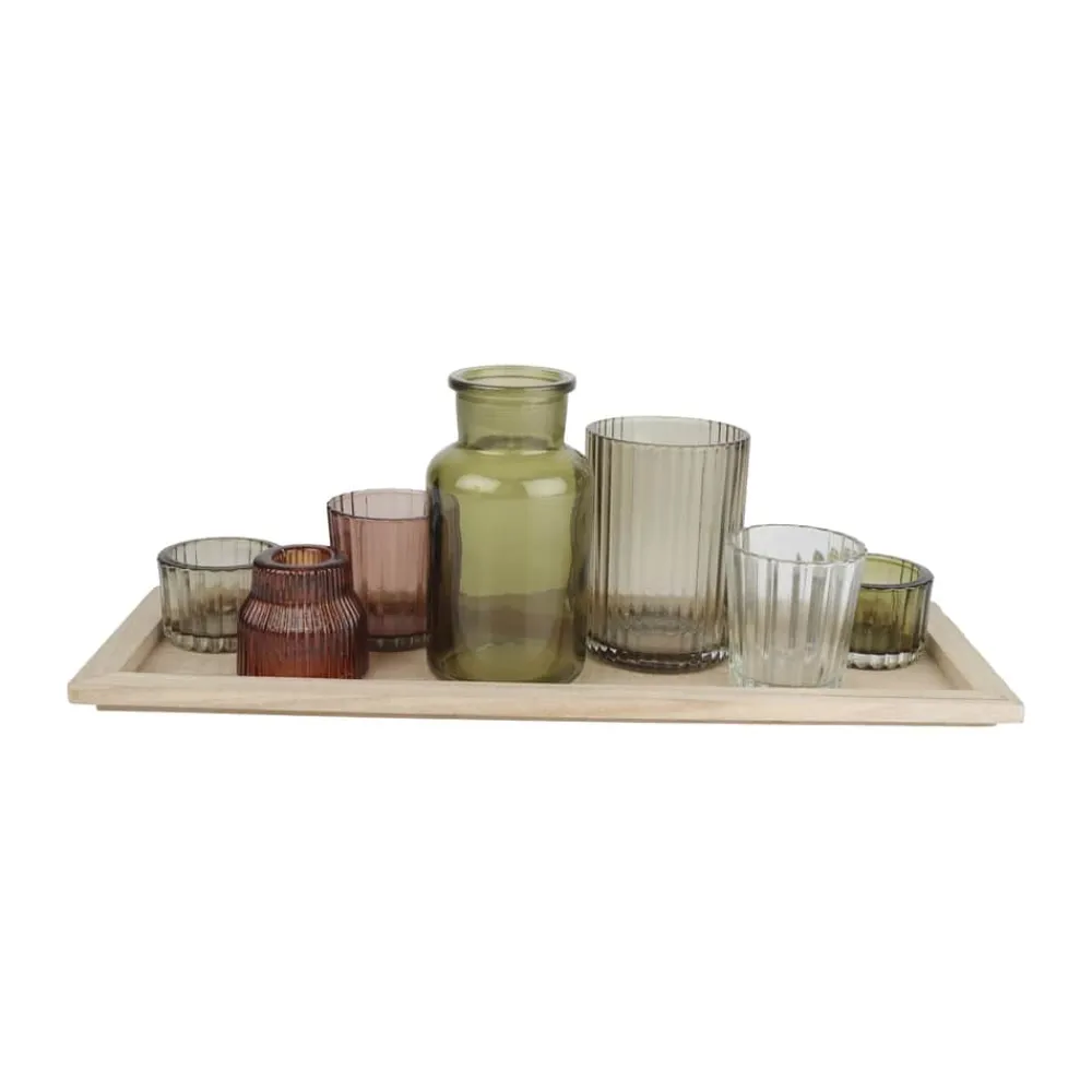 Outlet Bakke m. Lysestager - 8 dele Julepynt|Lysestager