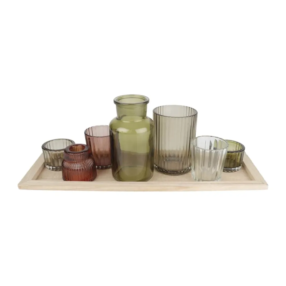 Outlet Bakke m. Lysestager - 8 dele Julepynt|Lysestager