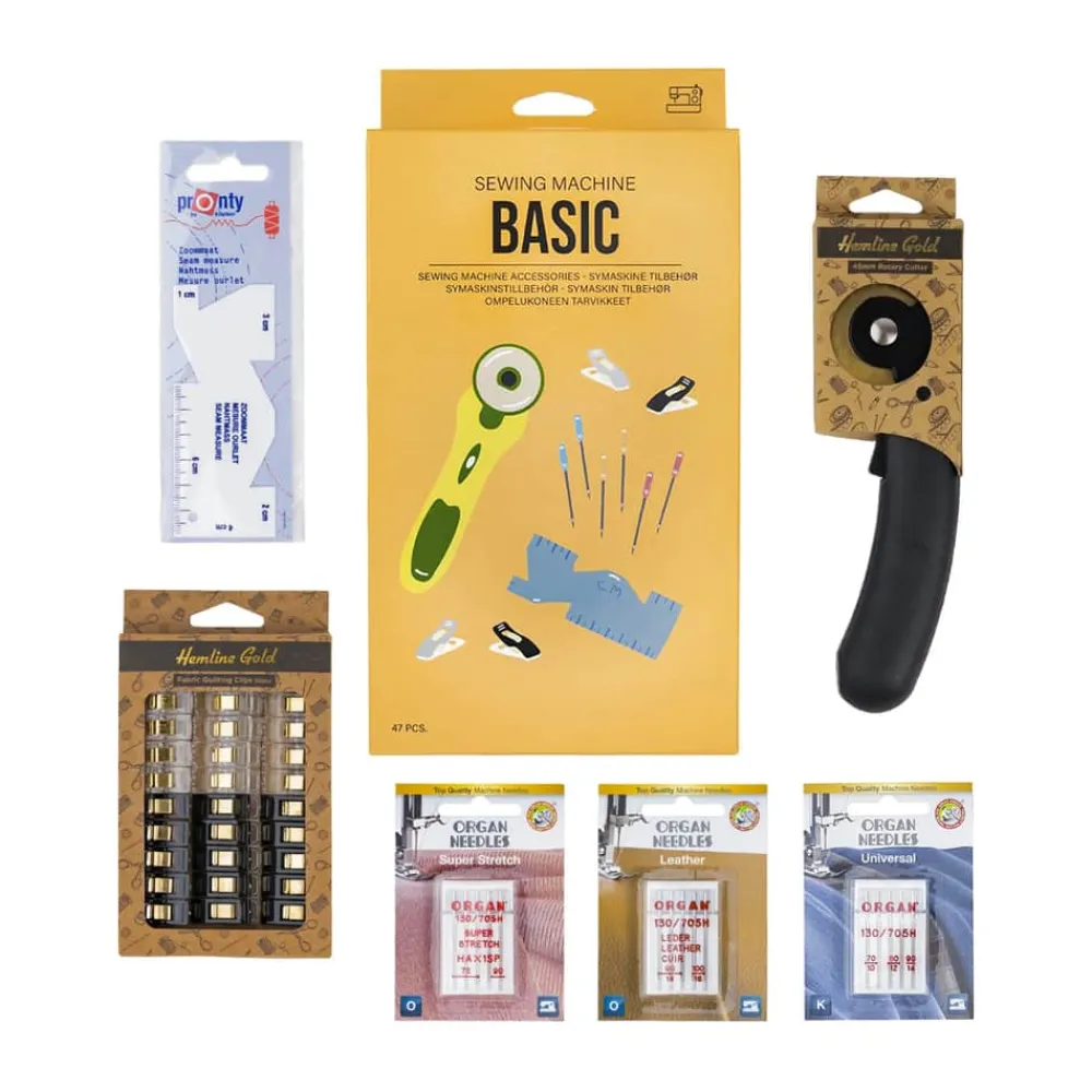 Clearance Basic Sy-kit - 47 dele Symaskiner Og Tilbehør