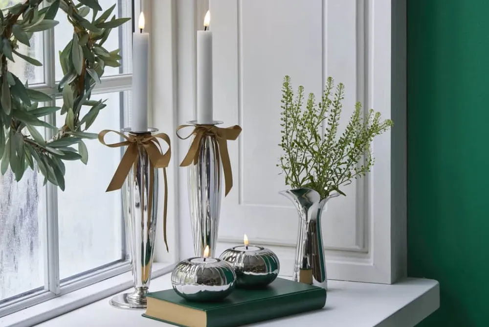 Outlet Bernadotte Fyrfadsstager - 2 stk. Lysestager|Lys