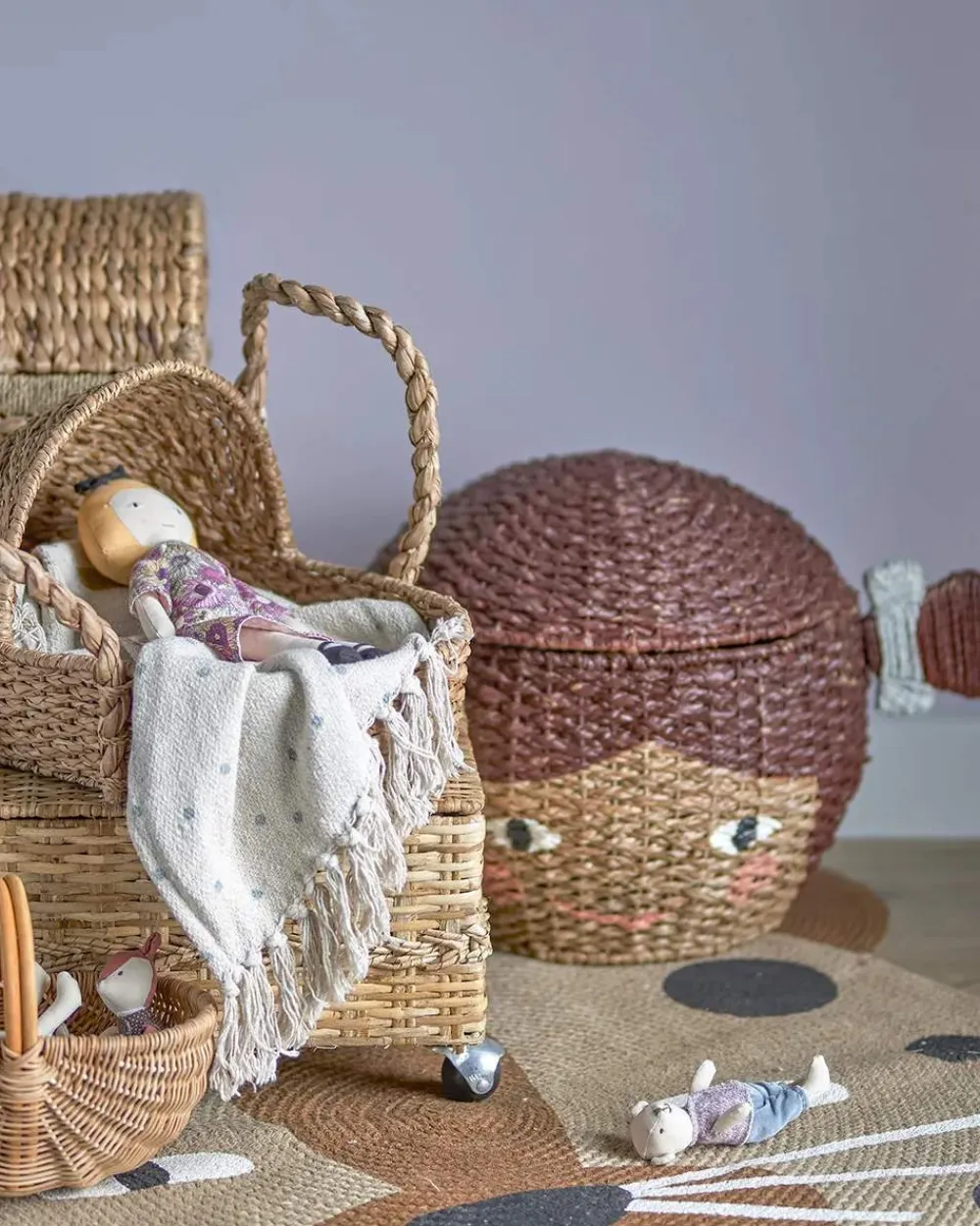 Outlet Bloomingvillle MINI Lill Kurv m. låg Børn Til Børneværelset|Kurve Og Kasser