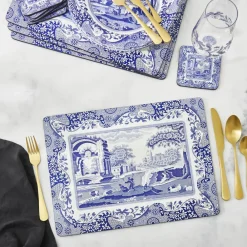Outlet Blue Italian Dækkeserviet - 4 stk Dækkeservietter
