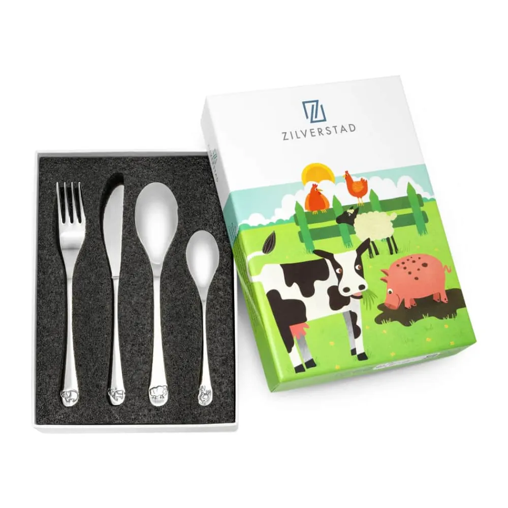 Discount Børnebestik - 4 dele Børn Børnestel Og -Bestik