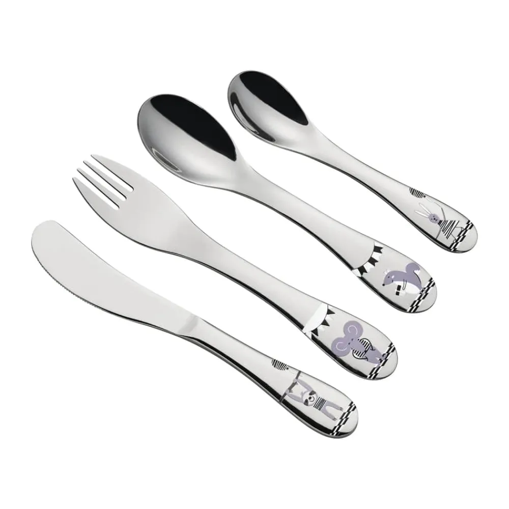 Clearance Børnebestik - 4 dele Børn Børnestel Og -Bestik