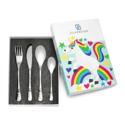 Outlet Børnebestik Enhjørning - 4 dele Børn Børnestel Og -Bestik
