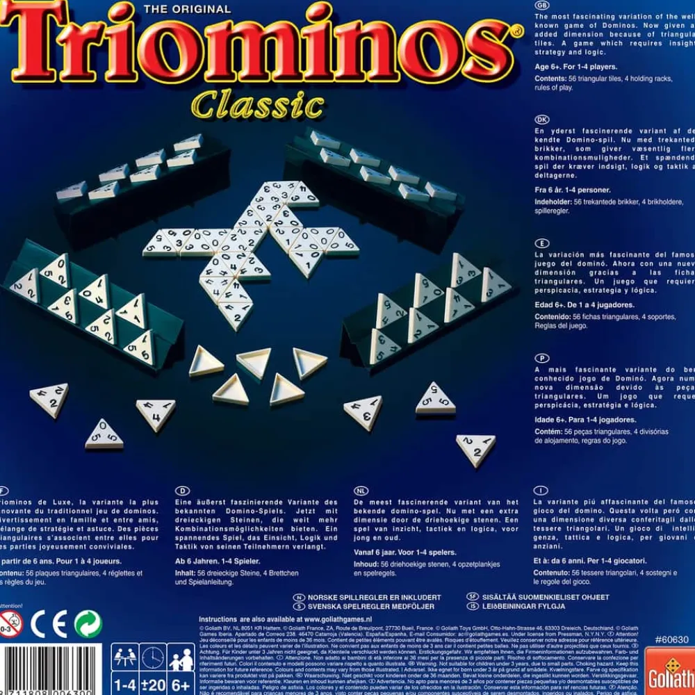 Sale Brætspil - Triominos - Domino i trekanter Bøger Og Spil