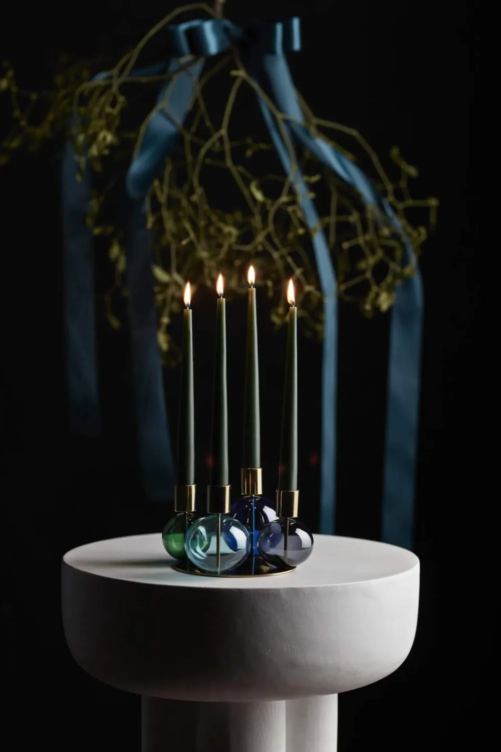 Clearance Bubble Kronelysestage Julepynt|Lysestager
