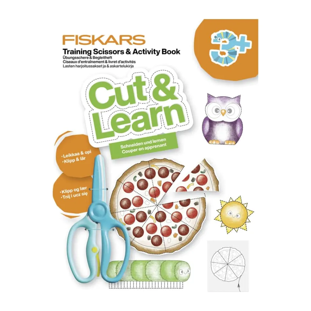Cut & Learn Aktivitetsbog m. saks - 3 år Bøger Og Spil
