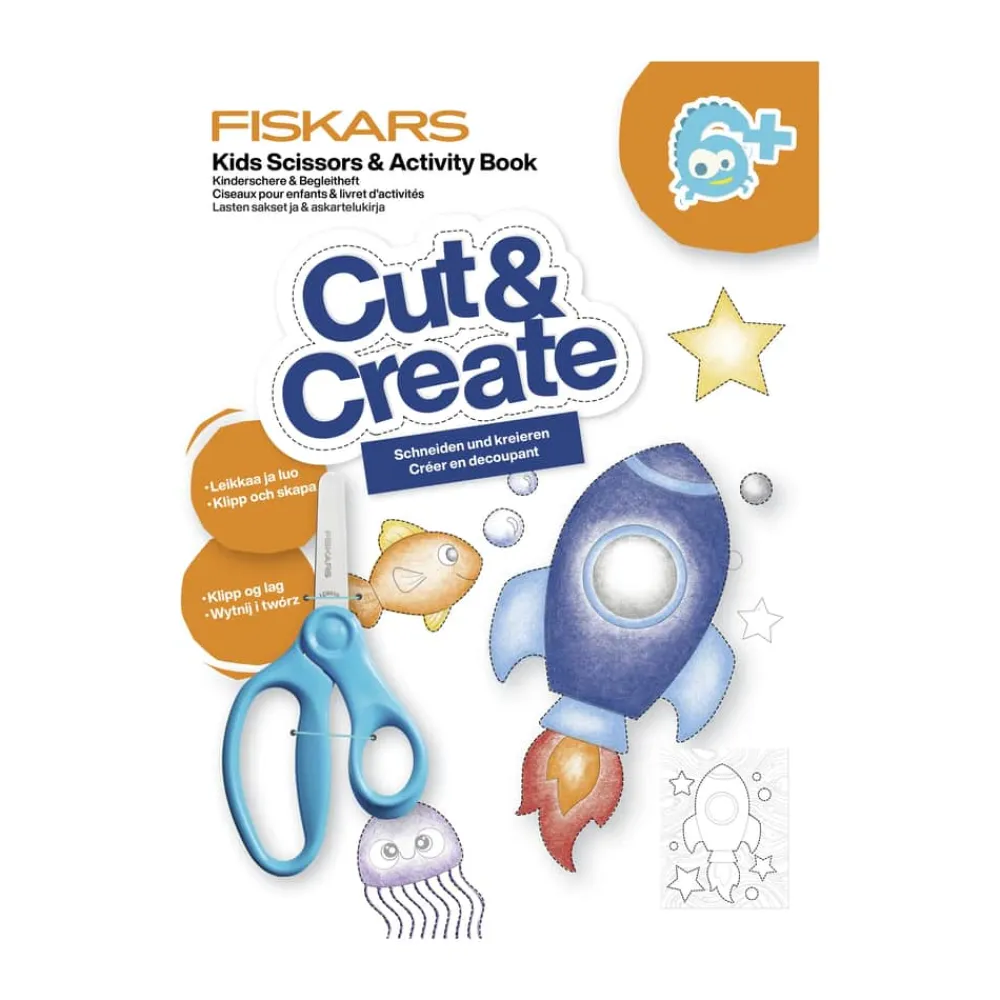 Cut & Learn Aktivitetsbog m. saks - 6 år Bøger Og Spil