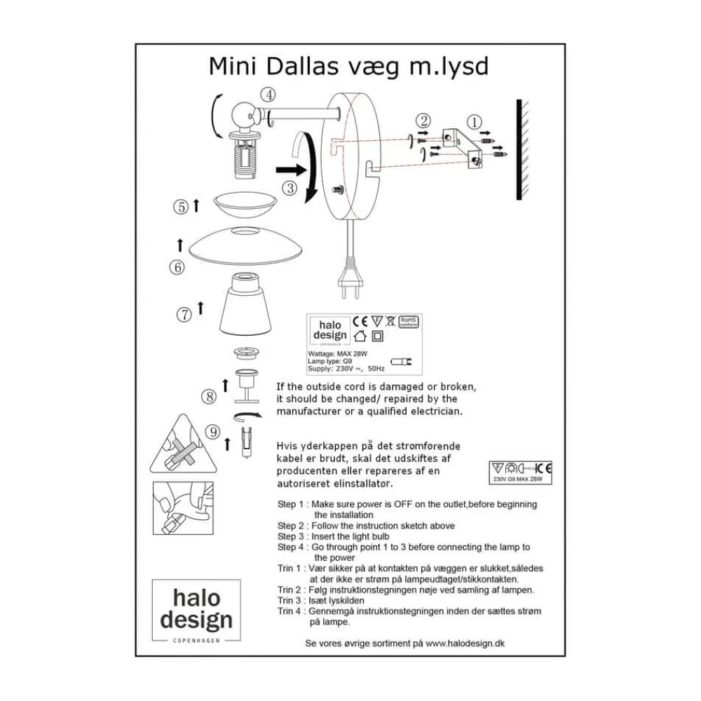New Dallas Væglampe Væglamper