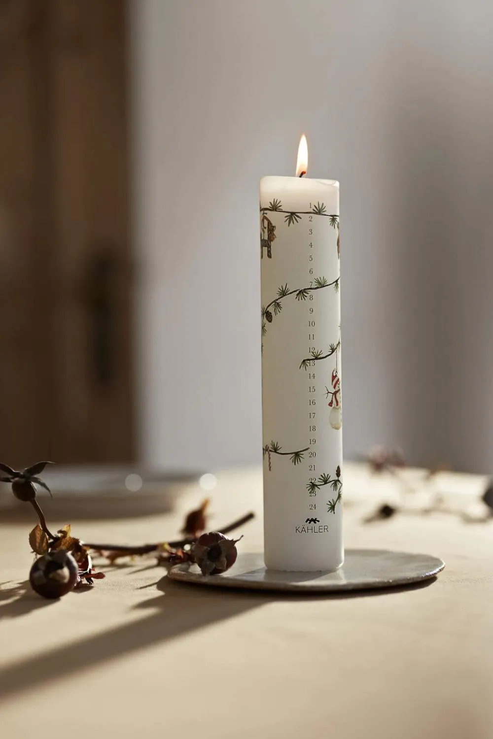 Best Hammershøi Jul Kalenderlys Julepynt