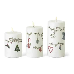Discount Hammershøi Jul LED Bloklys - 3 stk. Lys
