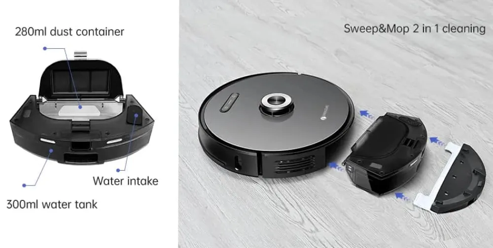 Hot 2-i-1 Robot- og moppestøvsuger M8Pro Støvsugere Og Poser