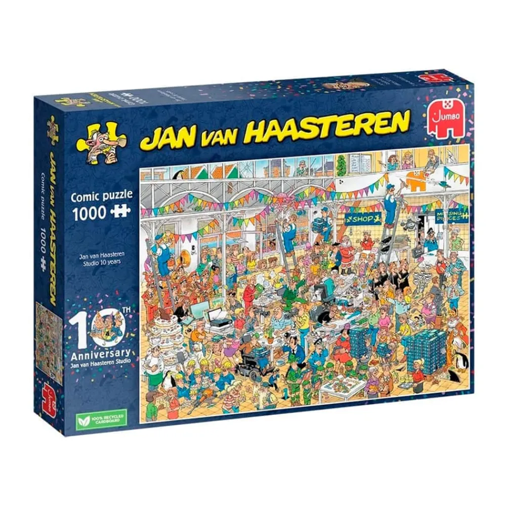 Sale Jan van Haasteren Puslespil - Studio 10 Years Anniversary Bøger Og Spil