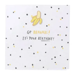 Clearance Kort - Go bananas! It's your birthday! Festartikler