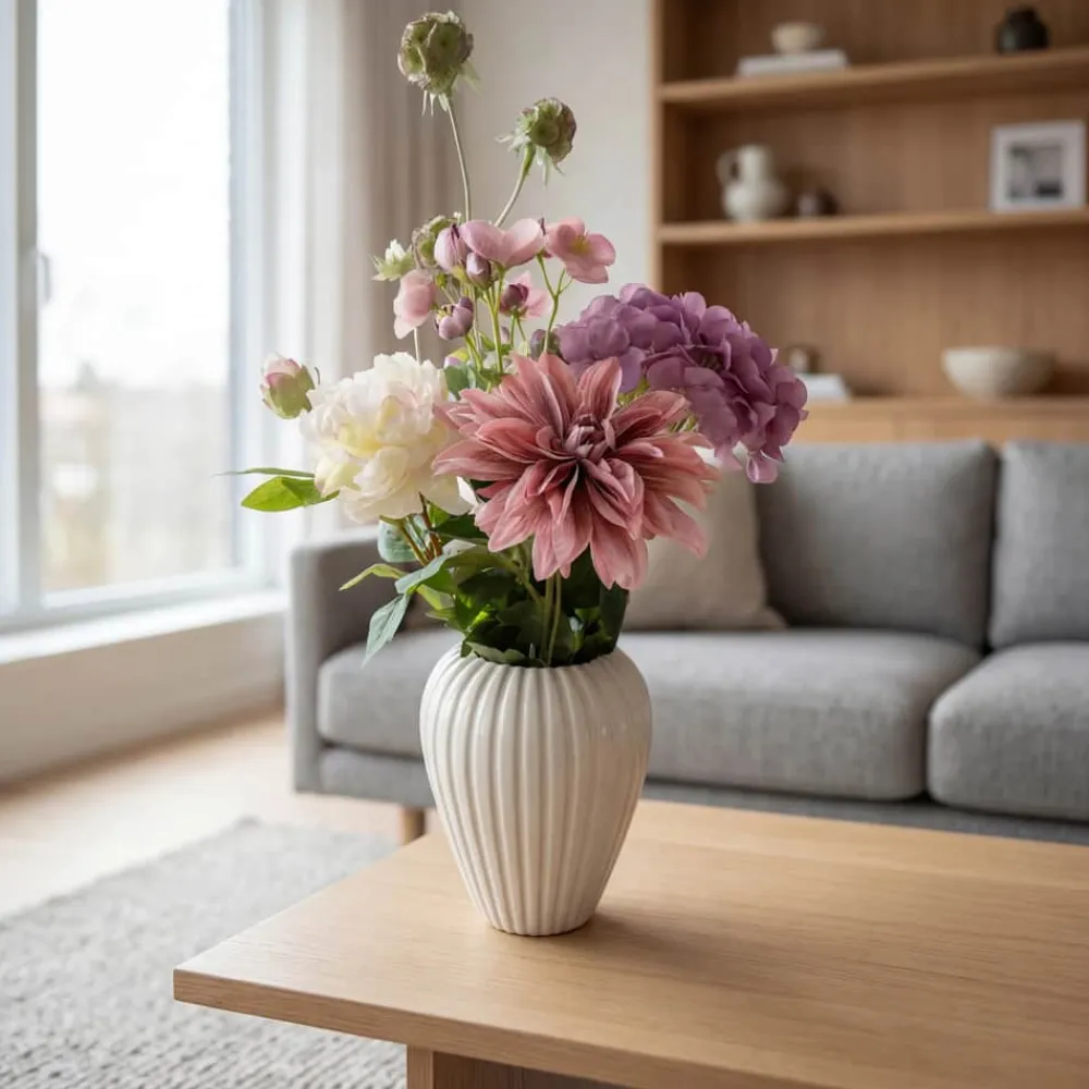 Outlet Kunstig Blomsterbuket Kunstige Blomster