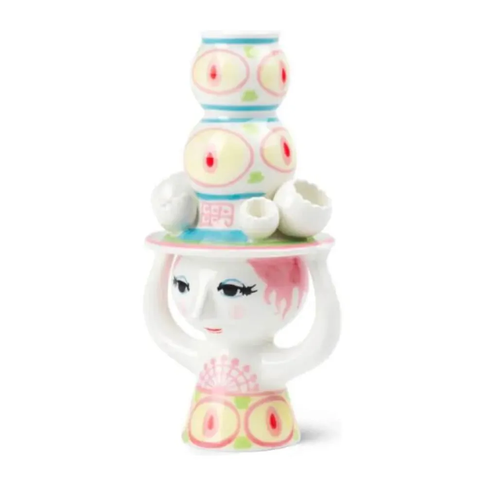 Lady With Hat Lysestage Lysestager|Lys