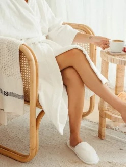 Morgenkåbe m. slippers Morgenkåber