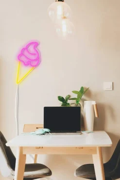 Sale Neon LED Lampe - Isvaffel Væglamper