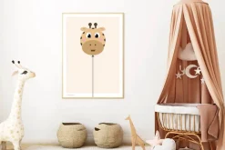 Discount Plakat - Balloon Giraf Børn Til Børneværelset