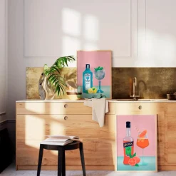 Online Plakat - Gin Cocktail Plakater Og Vægdekoration