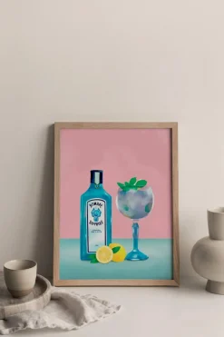 Online Plakat - Gin Cocktail Plakater Og Vægdekoration