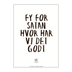 Discount Plakat - Hvor har vi det godt Plakater Og Vægdekoration