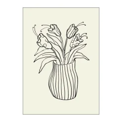 Hot Plakat - Vase Sketch Plakater Og Vægdekoration