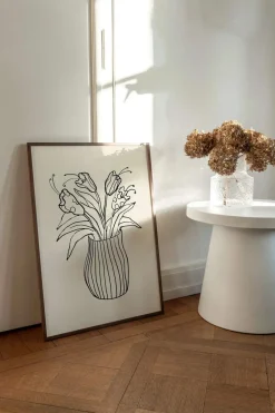 Hot Plakat - Vase Sketch Plakater Og Vægdekoration