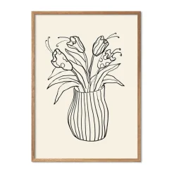 Online Plakat - Vase Sketch Plakater Og Vægdekoration