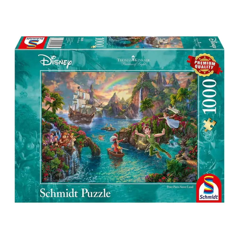 Puzzle - Disney Peter Pan Bøger Og Spil