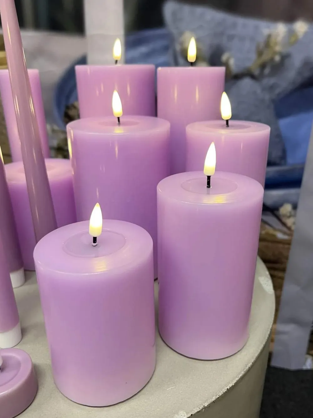 New Real Flame LED Bloklys Led-Lys|Lys