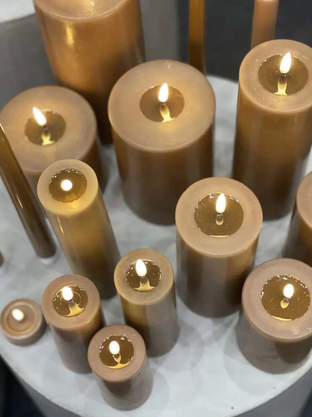 Real Flame LED Bloklys Led-Lys|Lys