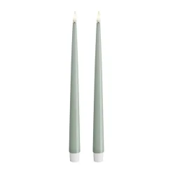 New Real Flame LED Kertelys m. lak - 2 stk. Lys