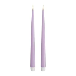 Hot Real Flame LED Kertelys m. lak - 2 stk. Lys