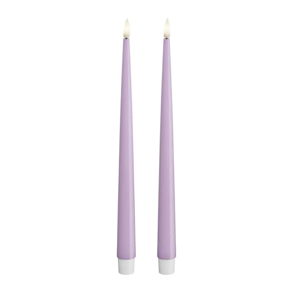 Hot Real Flame LED Kertelys m. lak - 2 stk. Lys
