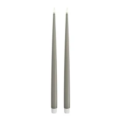 New Real Flame LED Kertelys m. lak - 2 stk. Lys