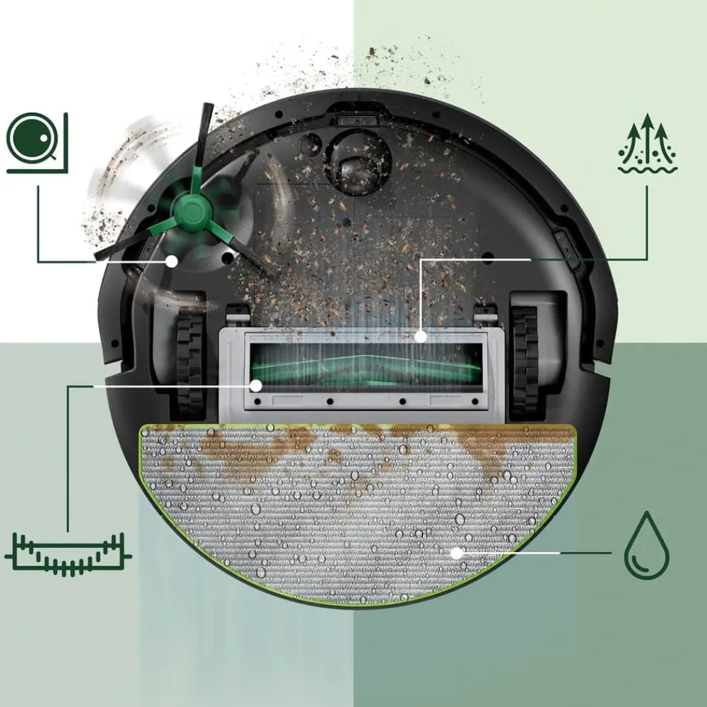 Outlet Roomba Combo 105+ Robotstøvsuger Støvsugere Og Poser|Gulvrengøring