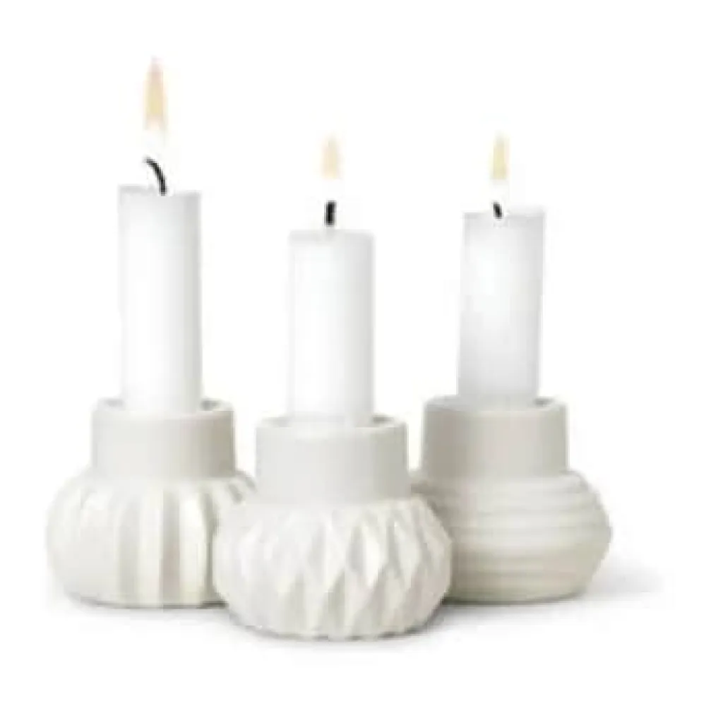 Clearance Samsurium Stabelbar Lysestage - 3 dele Lysestager|Lys