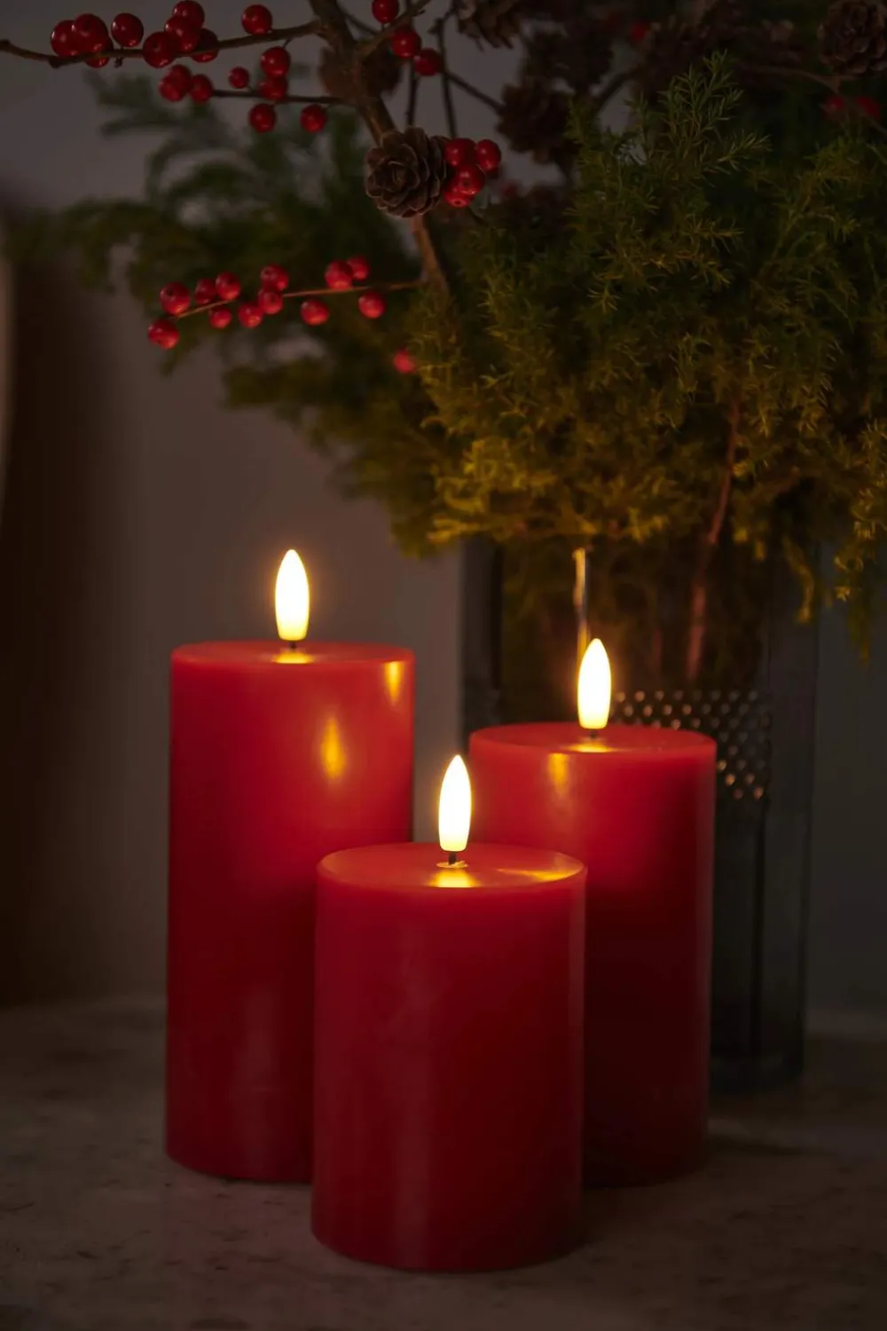 Outlet Sille Exclusive Bloklys - 3 stk. Led-Lys|Lys