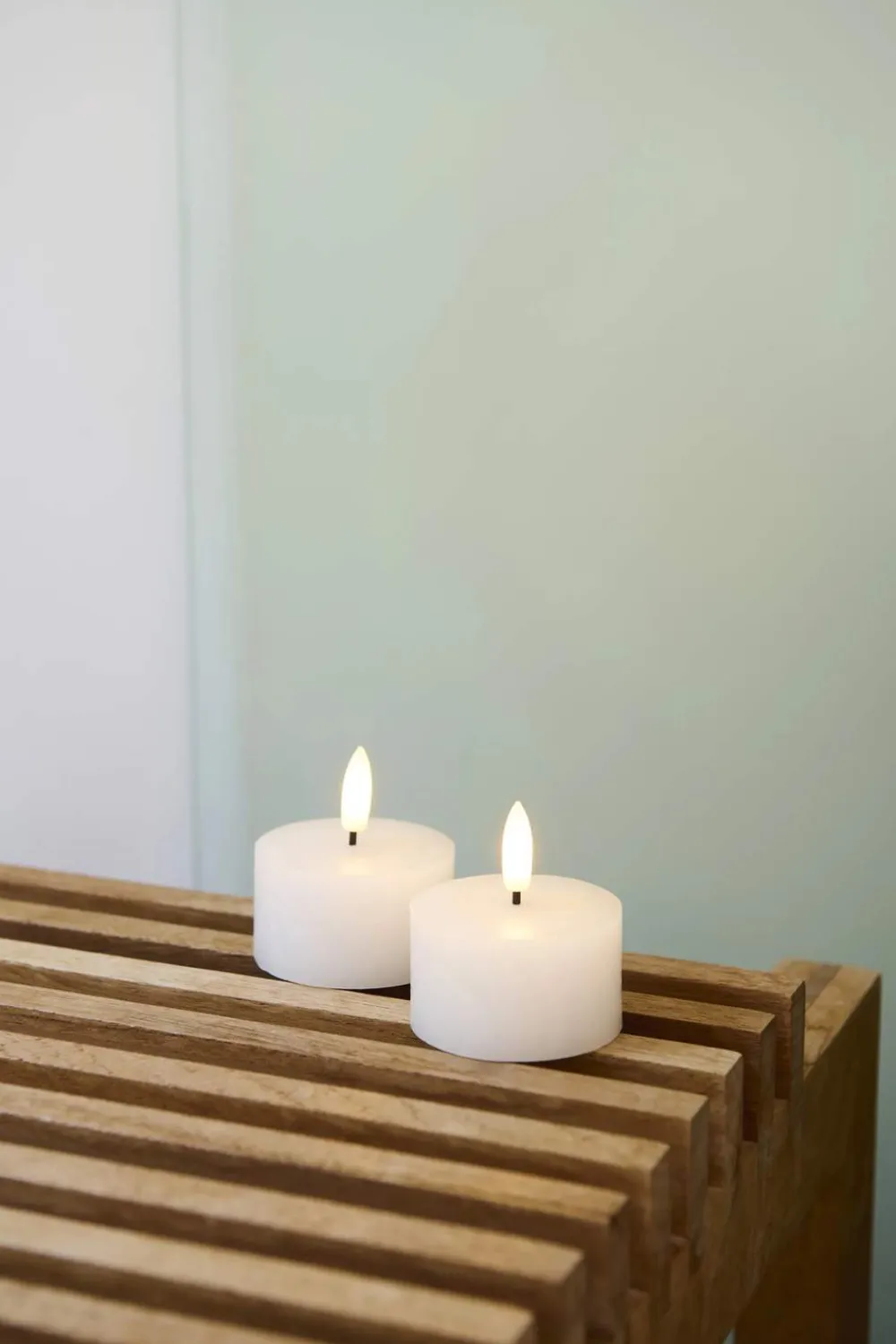 Online Sille LED Fyrfadslys - 2 stk. Lys