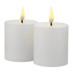 Hot Sille Mini Genopladelig LED Bloklys - 2 stk. Led-Lys|Lys