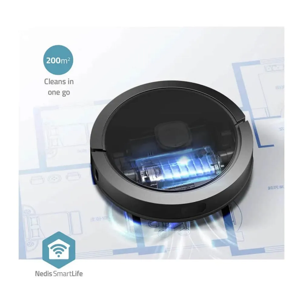New Smart Life Robotstøvsuger WIFIVCL002CBK Støvsugere Og Poser