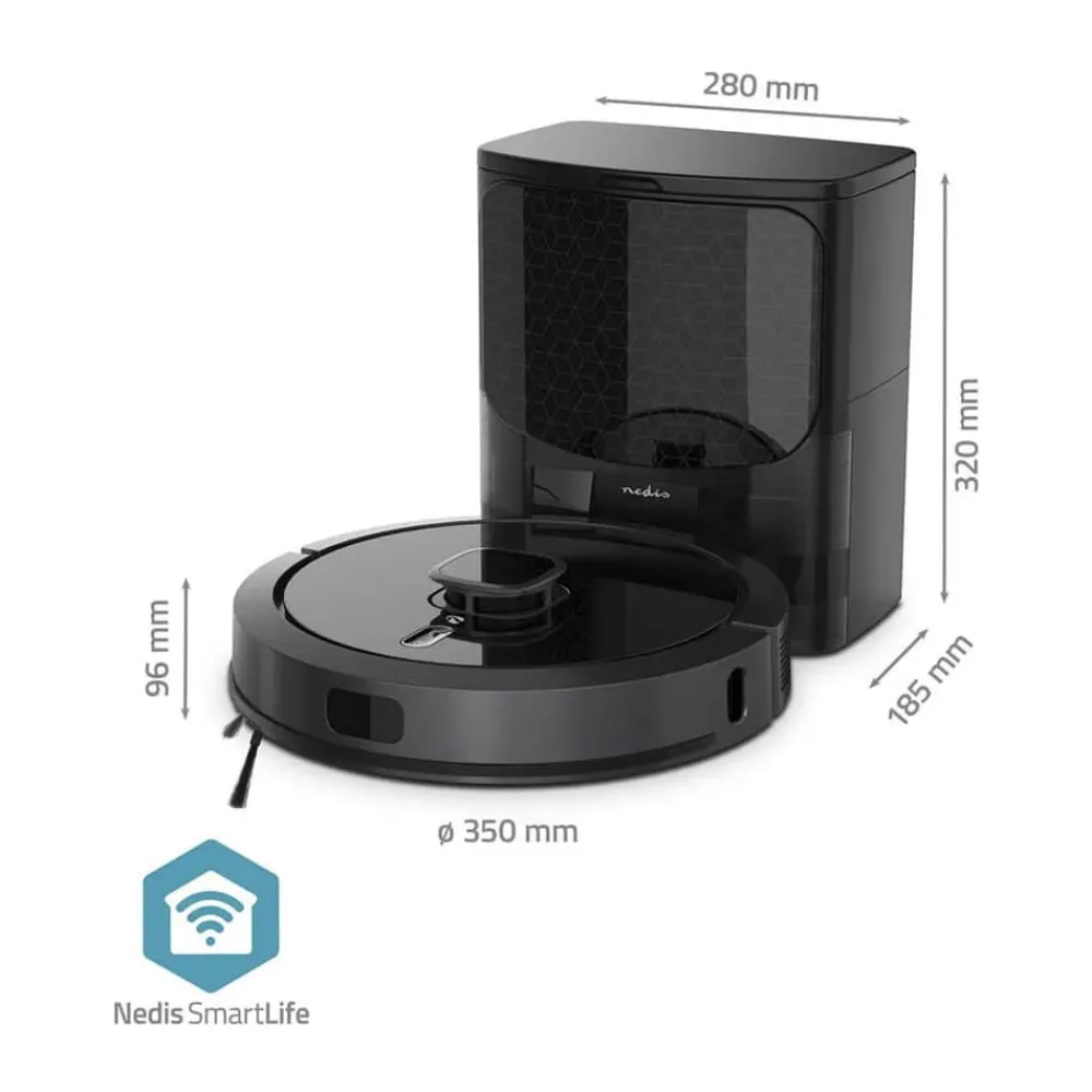 New Smart Life Robotstøvsuger WIFIVCL002CBK Støvsugere Og Poser