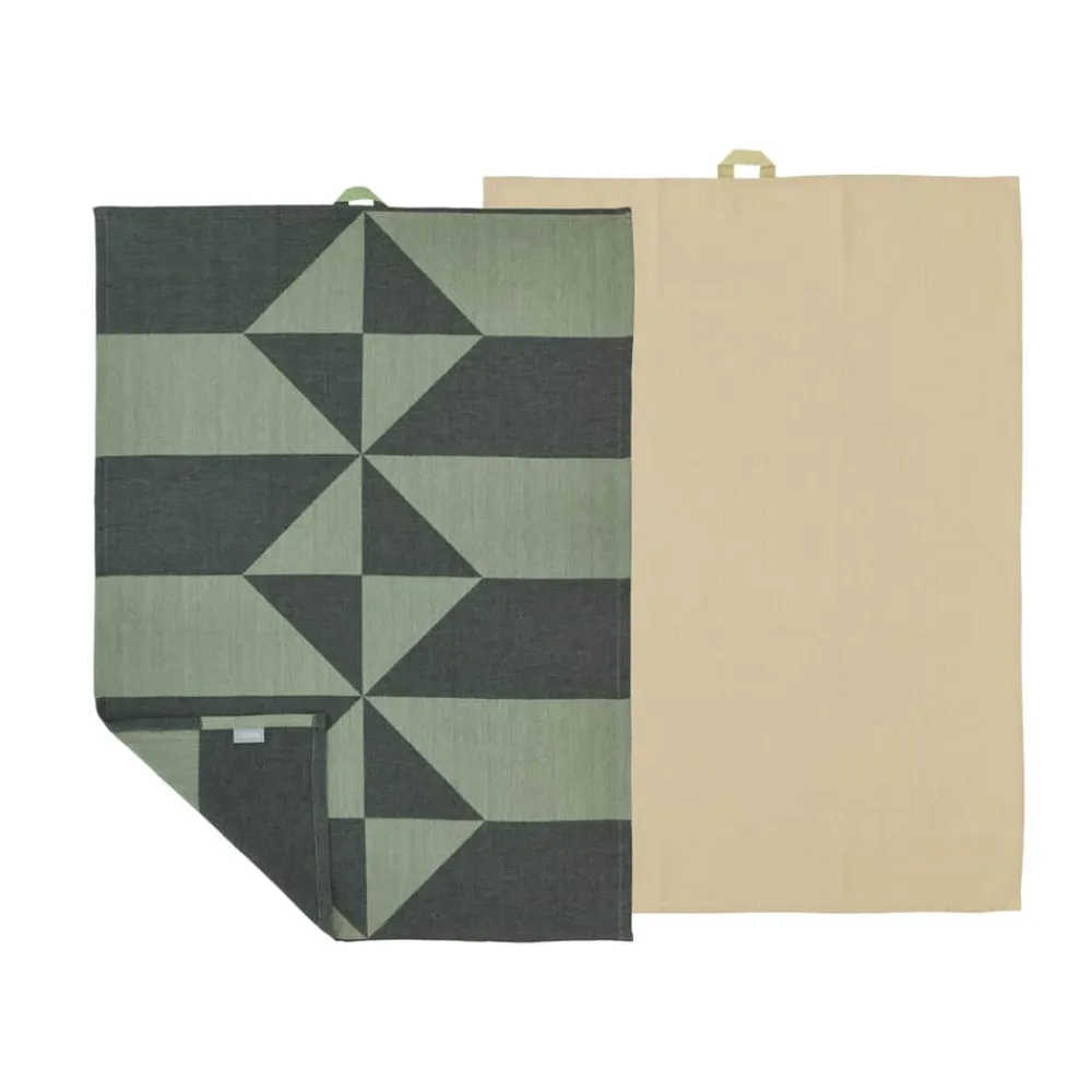 Clearance Twist Viskestykke - 2 stk. Køkkentekstiler