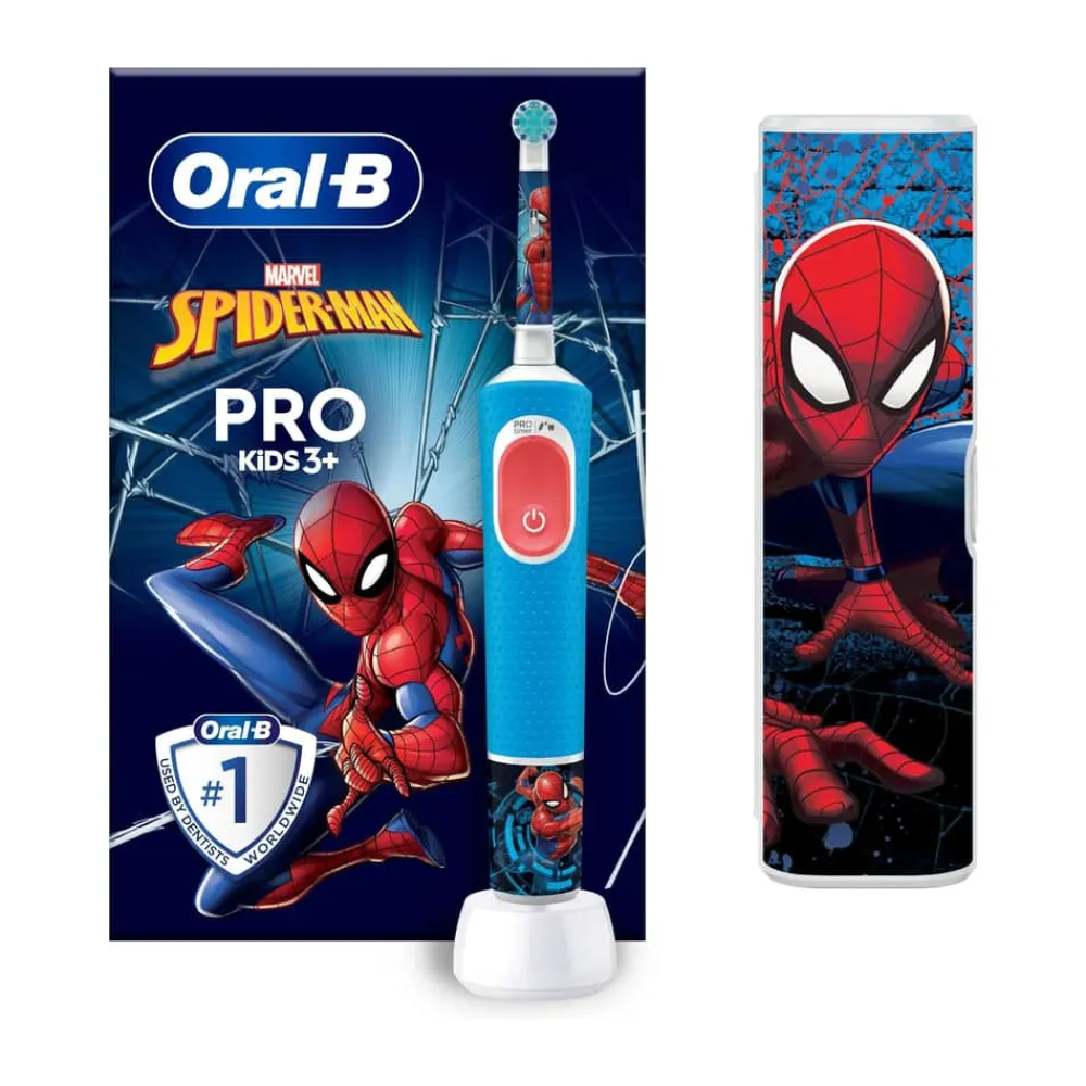 Discount Vitality Pro Kids Elektrisk Tandbørste - Spiderman Eltandbørster Og Tilbehør