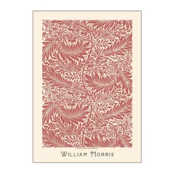 William Morris Plakat - Red Leafs Plakater Og Vægdekoration